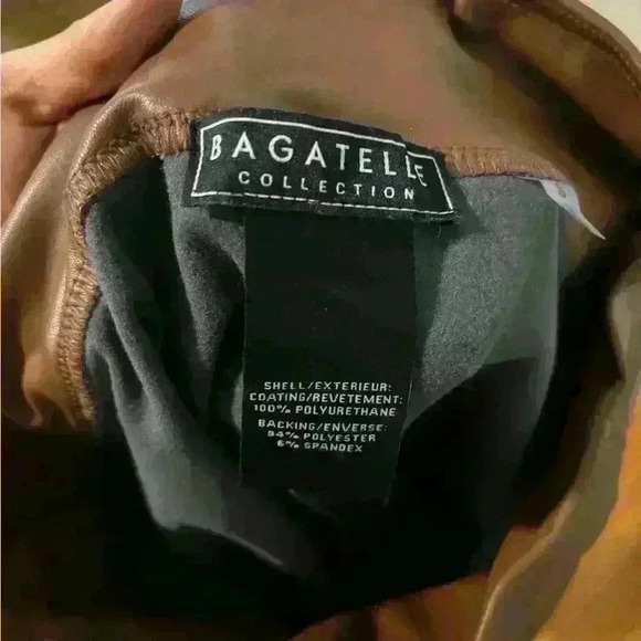 Bagatelle Liquid Leggings High Rise Faux Leather Pants - Size S - Picture 5 of 7